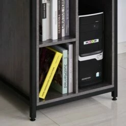 HomCom Computer Desk Table with Shelves and Open Storage Shelves -Outlet Desks Store unnamed file 3302