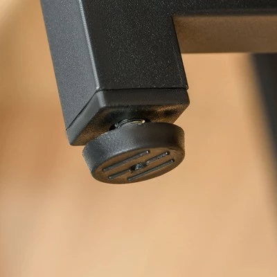 HOMCOM Two Person Home Office Desk with Elevated Monitor Shelf Bottom CPU Tower Shelf and Large Desktop Black/Brown 9 HOMCOM Two Person Home Office Desk with Elevated Monitor Shelf Bottom CPU Tower Shelf and Large Desktop Black/Brown - Image 7