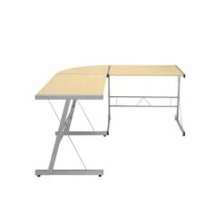 60" L - Shaped Metal Frame Desk Corner Computer Desk - OFM Walnut -Outlet Desks Store unnamed file 3355