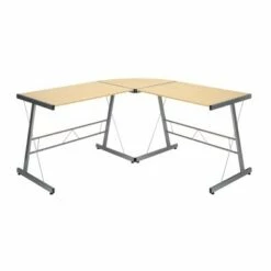 60" L - Shaped Metal Frame Desk Corner Computer Desk - OFM Walnut -Outlet Desks Store unnamed file 3358