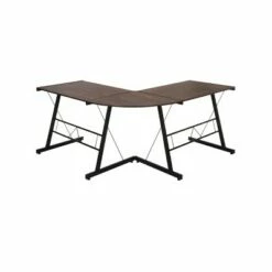 60" L - Shaped Metal Frame Desk Corner Computer Desk - OFM Walnut -Outlet Desks Store unnamed file 3360