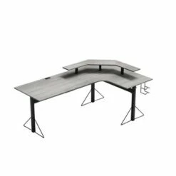 Carnegie Power Computer Gaming Desk - Jamesdar Natural/white