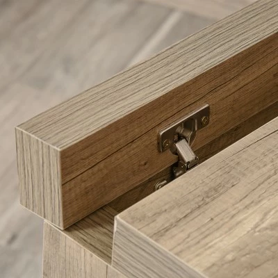 HOMCOM Rectangle Computer Desk with Thick Board and Display Shelves for Home Office Table Workstation Natural Wood 8 HOMCOM Rectangle Computer Desk with Thick Board and Display Shelves for Home Office Table Workstation Natural Wood - Image 6