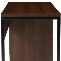 Flash Furniture Northbrook Rustic Coffee Wood Grain Finish Computer Desk with Black Metal Frame -Outlet Desks Store unnamed file 3502