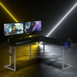 Warrior L Shaped Gaming Desk - Techni Sport Black -Outlet Desks Store unnamed file 3519