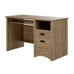 Gascony Wood Computer Desk with Drawers - South Shore Gray Maple 24 Gascony Wood Computer Desk with Drawers - South Shore Gray Maple -Outlet Desks Store unnamed file 3538