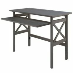 Xander Foldable Desk Oyster Gray - Winsome