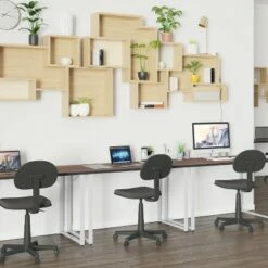 Flash Furniture Harvey Black Finish Computer Desk with Silver Metal Frame -Outlet Desks Store unnamed file 3591