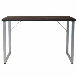 Flash Furniture Harvey Black Finish Computer Desk with Silver Metal Frame -Outlet Desks Store unnamed file 3593