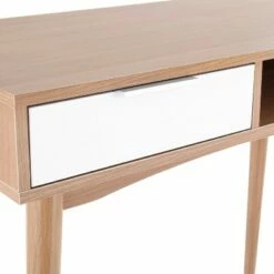 Pebble Contemporary Computer Desk Wood Natural/White - LumiSource -Outlet Desks Store unnamed file 3617