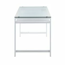 Hover Contemporary Desk - LumiSource Clear/white