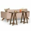 50" Hawkins Solid Wood Console Sofa Table - Wyndenhall Medium Saddle Brown -Outlet Desks Store unnamed file 3728