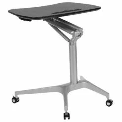 Flash Furniture Mobile Sit-Down, Stand-Up Ergonomic Computer Desk - Standing Desk -Outlet Desks Store unnamed file 3793