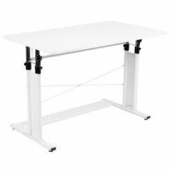 Flash Furniture Height Adjustable (27.25-35.75"H) Sit to Stand Home Office Desk -Outlet Desks Store unnamed file 3800