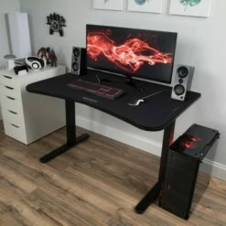 48" Gaming Table Desk with Gaming Mouse Pad Black - RESPAWN -Outlet Desks Store unnamed file 3837
