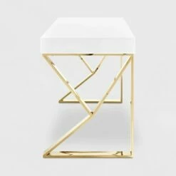 Adjacent Desk White Gold - Modway -Outlet Desks Store unnamed file 3884