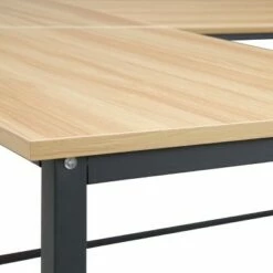 Edgemod Daniel Compact L Shaped Office Desk Natural/Black - Poly & Bark -Outlet Desks Store unnamed file 3888