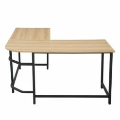 Edgemod Daniel Compact L Shaped Office Desk Natural/Black - Poly & Bark -Outlet Desks Store unnamed file 3893