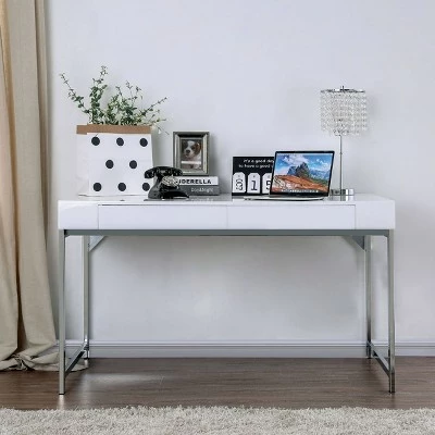 Capitola Computer Desk White - miBasics 3 Capitola Computer Desk White - miBasics