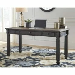 60" Tyler Creek Home Office Desk Brown/Black - Signature Design by Ashley