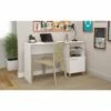 Minetta 2 Shelf Mid Century Office Desk White - Manhattan Comfort 1 Minetta 2 Shelf Mid Century Office Desk White - Manhattan Comfort -Outlet Desks Store unnamed file 3960