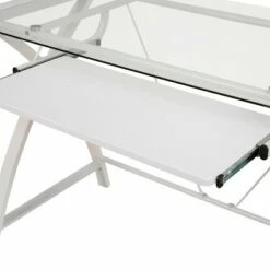 Flash Furniture Clear Tempered Glass Computer Desk with White Pull-Out Keyboard Tray and White Crisscross Frame 14 Flash Furniture Clear Tempered Glass Computer Desk with White Pull-Out Keyboard Tray and White Crisscross Frame -Outlet Desks Store unnamed file 3988