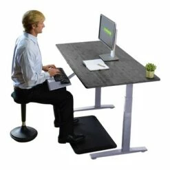 48"x30" Adjustable Standing Desk - Uncaged Ergonomics Black