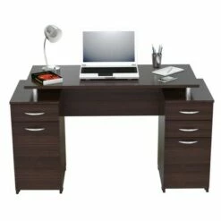 43.3" Computer Desk Espresso - Inval -Outlet Desks Store unnamed file 4023