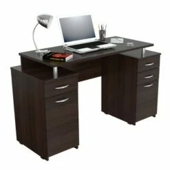 43.3" Computer Desk Espresso - Inval -Outlet Desks Store unnamed file 4025