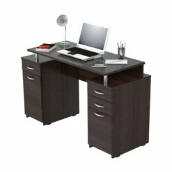 43.3" Computer Desk Espresso - Inval -Outlet Desks Store unnamed file 4026