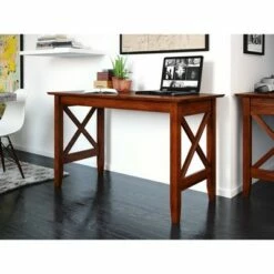 Writing Desk Modern Feel Walnut - Atlantic Furniture