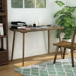 Hertfel Writing Desk Walnut Oak - miBasics