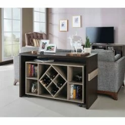 2pc Ebro Modular Desk Chestnut Brown - HOMES: Inside + Out -Outlet Desks Store unnamed file 4202