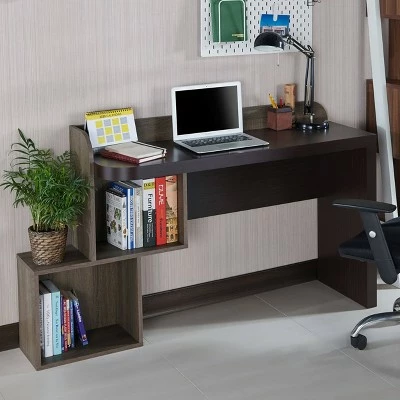 Quave Writing Desk Walnut - miBasics 3 Quave Writing Desk Walnut - miBasics