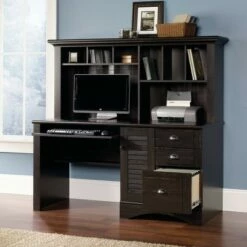 Harbor View Computer Desk with Hutch - Sauder Antique Black 11 Harbor View Computer Desk with Hutch - Sauder Antique Black -Outlet Desks Store unnamed file 422