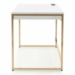 Paylen 2 Drawer Desk with USB Port White/Copper - miBasics -Outlet Desks Store unnamed file 4220