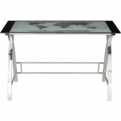 Studio 55D Modern Chrome Plated Metal Rectangular Office Desk 47 1/4" x 23 1/2" Silver Glass Top for Office Living Room Home House 12 Studio 55D Modern Chrome Plated Metal Rectangular Office Desk 47 1/4" x 23 1/2" Silver Glass Top for Office Living Room Home House -Outlet Desks Store unnamed file 4245