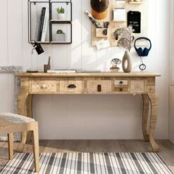 Serreno Rectangular Writing Desk Natural - HOMES: Inside + Out 11 Serreno Rectangular Writing Desk Natural - HOMES: Inside + Out -Outlet Desks Store unnamed file 4249