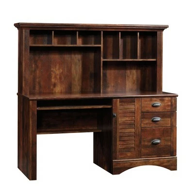 Harbor View Computer Desk with Hutch - Sauder Antique Black 8 Harbor View Computer Desk with Hutch - Sauder Antique Black - Image 6
