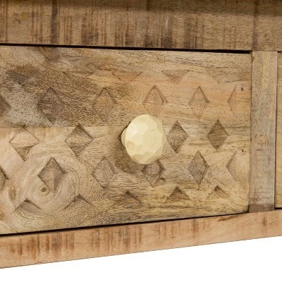 Serreno Rectangular Writing Desk Natural - HOMES: Inside + Out 8 Serreno Rectangular Writing Desk Natural - HOMES: Inside + Out - Image 6