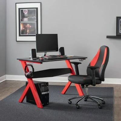 Overlord Gaming Table Red/Black - SD Gaming 3 Overlord Gaming Table Red/Black - SD Gaming