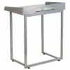 Contemporary Clear Tempered Glass Desk with Cable Management Border Clear/Silver - Riverstone Furniture Collection -Outlet Desks Store unnamed file 4292