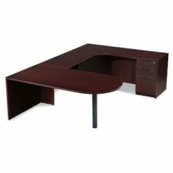 Alera Valencia Series D Top Desk 71w x 35 1/2d x 29 5/8h Mahogany VA277236MY -Outlet Desks Store unnamed file 4304