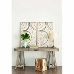 Gwen Mahogany Desk Gray - East at Main