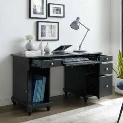 Palmetto Computer Desk Black - Crosley -Outlet Desks Store unnamed file 4377