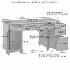 Palmetto Computer Desk Black - Crosley -Outlet Desks Store unnamed file 4384