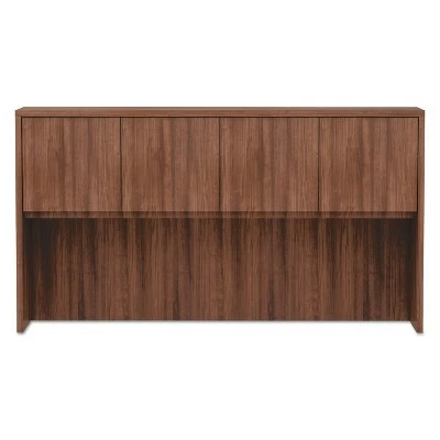 Alera Valencia Series Hutch 3-Comp 64 3/4 x 15 x 35 1/2 Mod Walnut VA286615WA 2 Alera Valencia Series Hutch 3-Comp 64 3/4 x 15 x 35 1/2 Mod Walnut VA286615WA