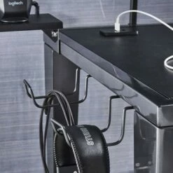 Juneau Metal Computer Desk with USB Charging Port and Adjustable Shelf Gray - Inspire Q 11 Juneau Metal Computer Desk with USB Charging Port and Adjustable Shelf Gray - Inspire Q -Outlet Desks Store unnamed file 4411