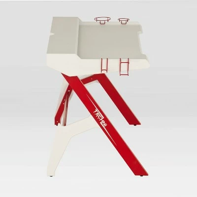 Ergonomic Computer Gaming Desk Red - Techni Sport 4 Ergonomic Computer Gaming Desk Red - Techni Sport - Image 3