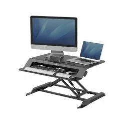 Fellowes Lotus LT 4"-16" Standing Desk Converter Black (8215001) -Outlet Desks Store unnamed file 4450